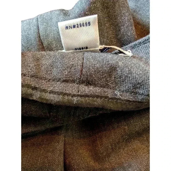 Pendleton Charcoal Gray Virgin Wool Trousers Pants Women 10 High Rise Pleated - Picture 9 of 9